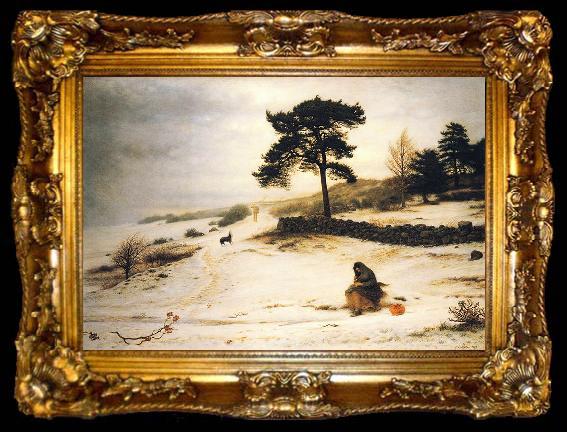 framed  Sir John Everett Millais Blow Thou Winter Wind, ta009-2